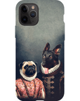 Funda personalizada para teléfono con 2 mascotas 'Duque y Archiduquesa'