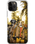 Funda personalizada para teléfono con 2 mascotas 'The Hunters'