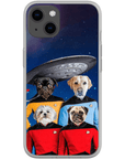 'Doggo-Trek' Funda personalizada para teléfono con 4 mascotas