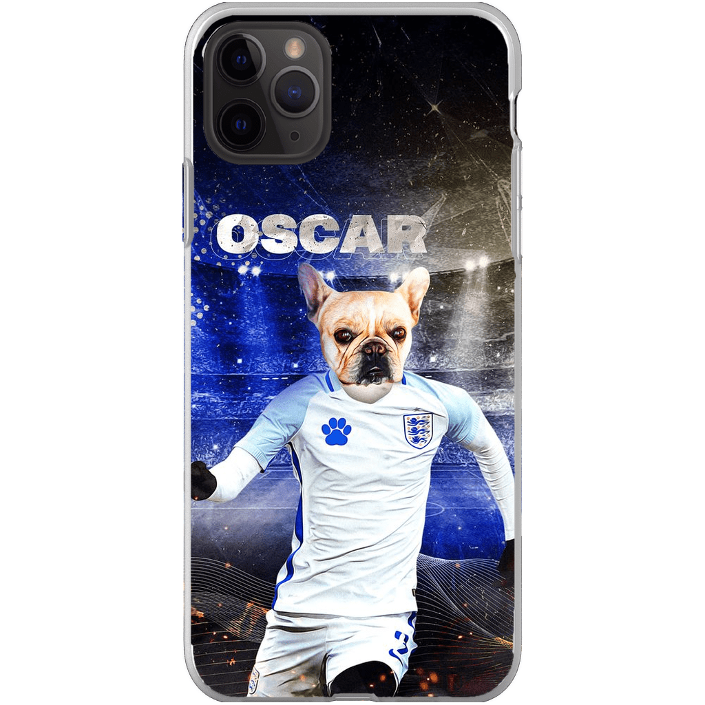 Funda para teléfono personalizada &#39;England Doggos Soccer&#39;