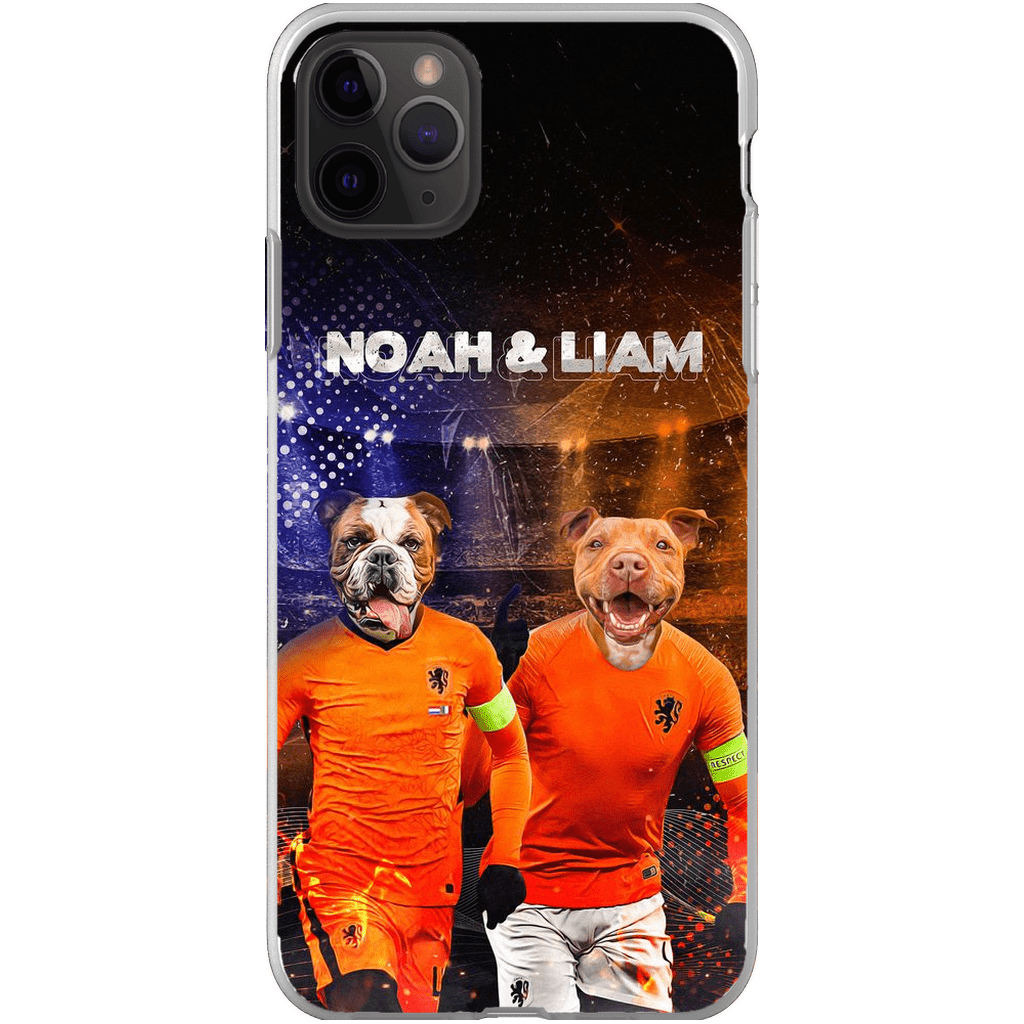 Funda personalizada para teléfono con 2 mascotas &#39;Holland Doggos&#39;