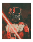 Lienzo personalizado para mascotas 'Darth Woofer'