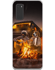 Funda personalizada para teléfono con 2 mascotas 'The Campers'