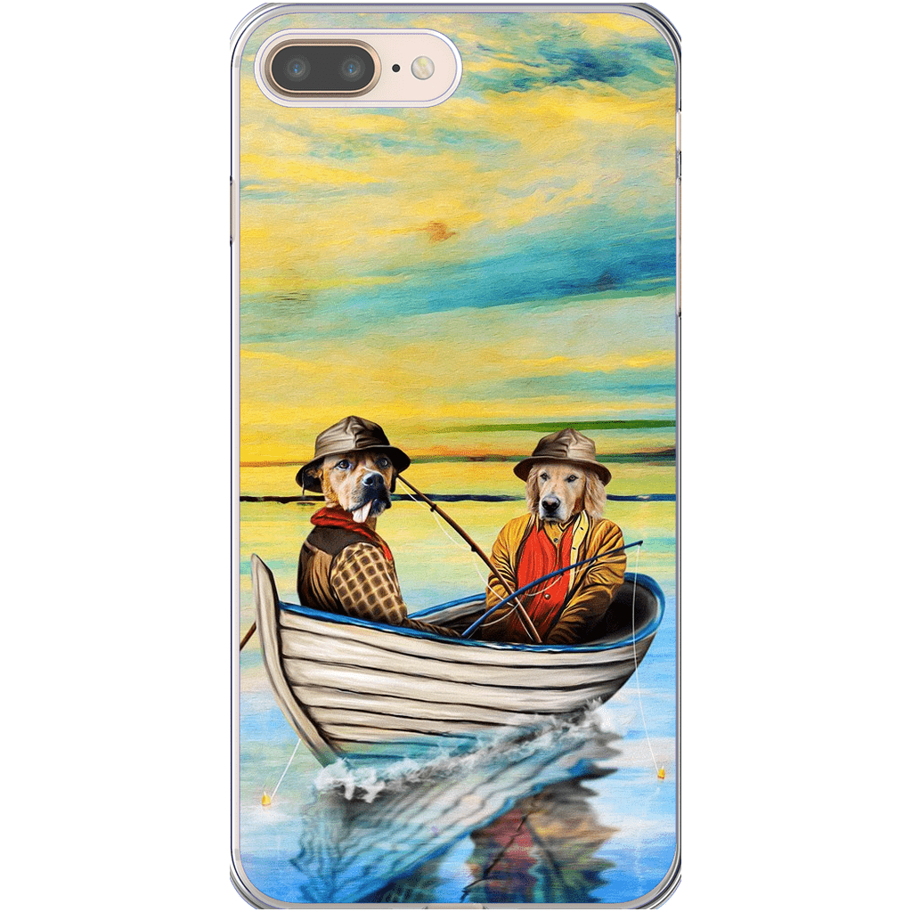 &#39;Los Pescadores&#39; Funda personalizada para teléfono con 2 mascotas