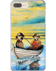 'Los Pescadores' Funda personalizada para teléfono con 2 mascotas