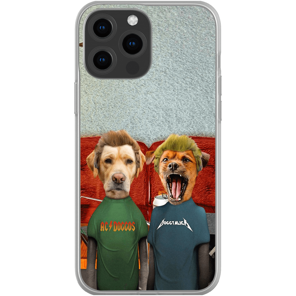 Funda personalizada para teléfono con 2 mascotas &#39;Beavis y Buttsniffer&#39;