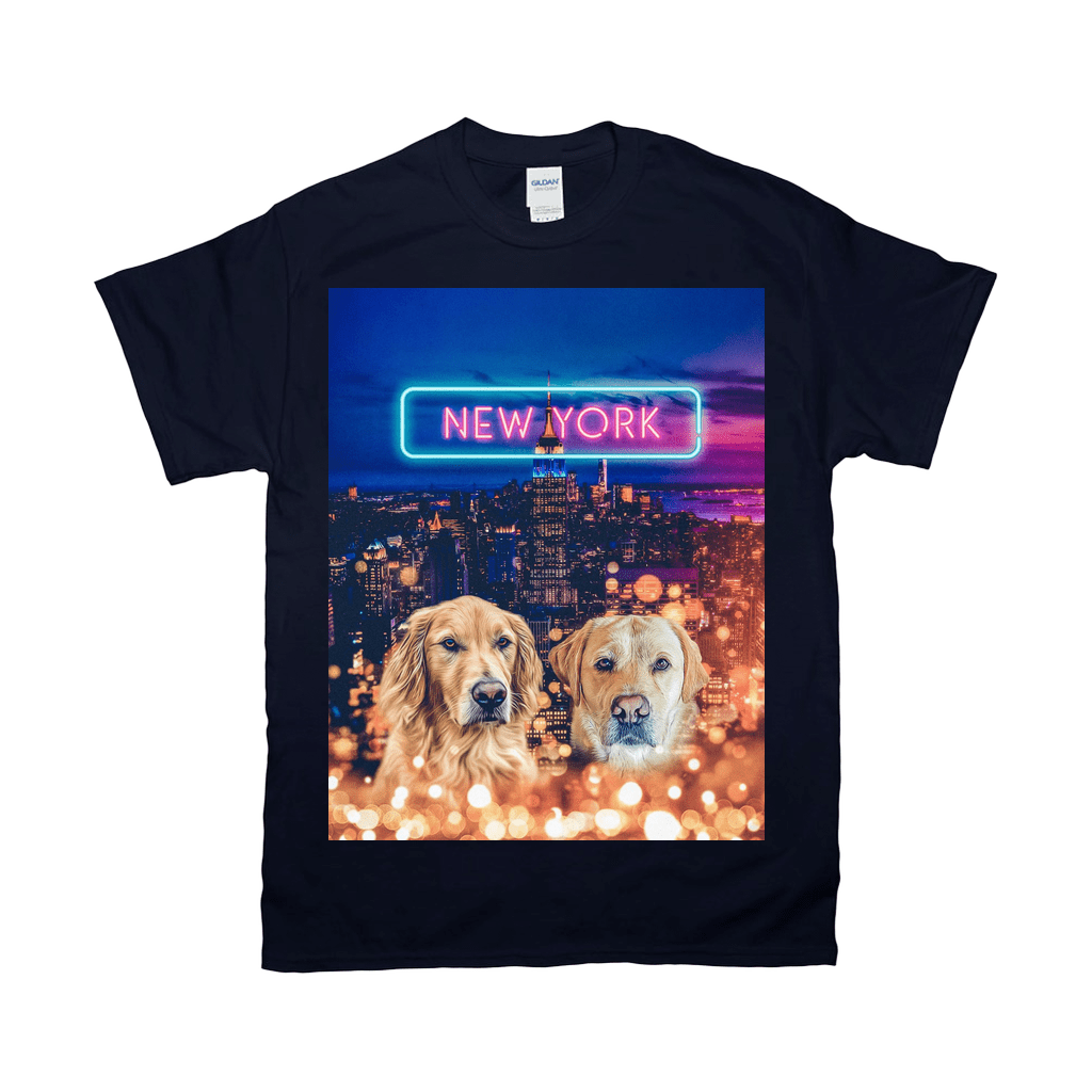 Camiseta personalizada con 2 mascotas &#39;Doggos of New York&#39;