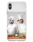 Funda personalizada para teléfono con 2 mascotas 'The Chefs'