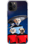 'Doggo-Trek' Funda personalizada para teléfono con 3 mascotas