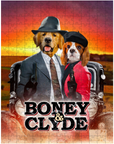 Puzzle personalizado de 2 mascotas 'Boney and Clyde'