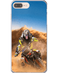 Funda para móvil personalizada 'El piloto de motocross'