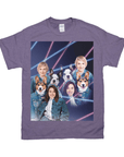 Camiseta personalizada 'Lazer Portrait 2 Pet &amp; Humans(Mujeres) de los años 80'