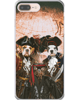 'Los Piratas' Funda personalizada para teléfono con 3 mascotas