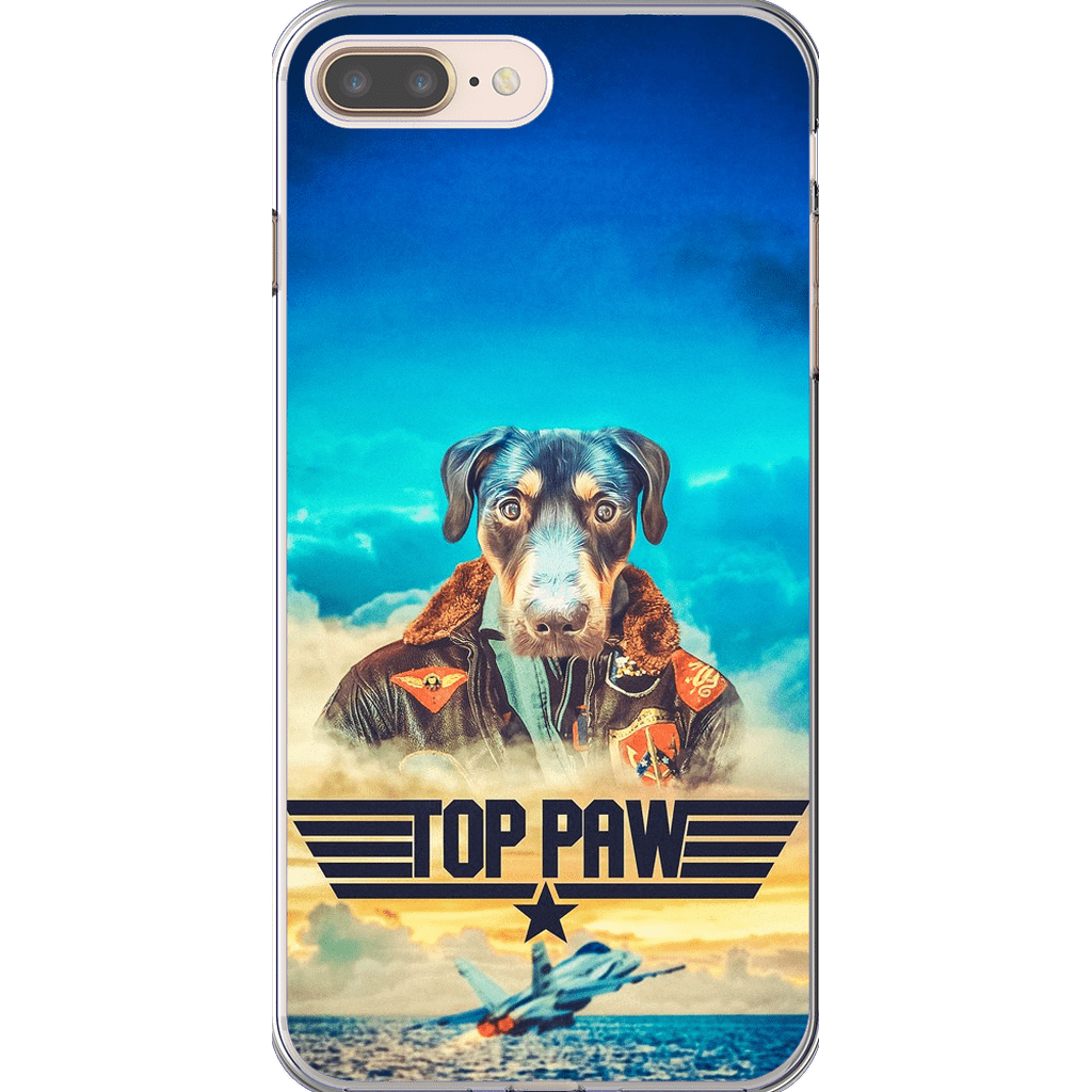 Funda para teléfono personalizada &#39;Top Paw&#39;