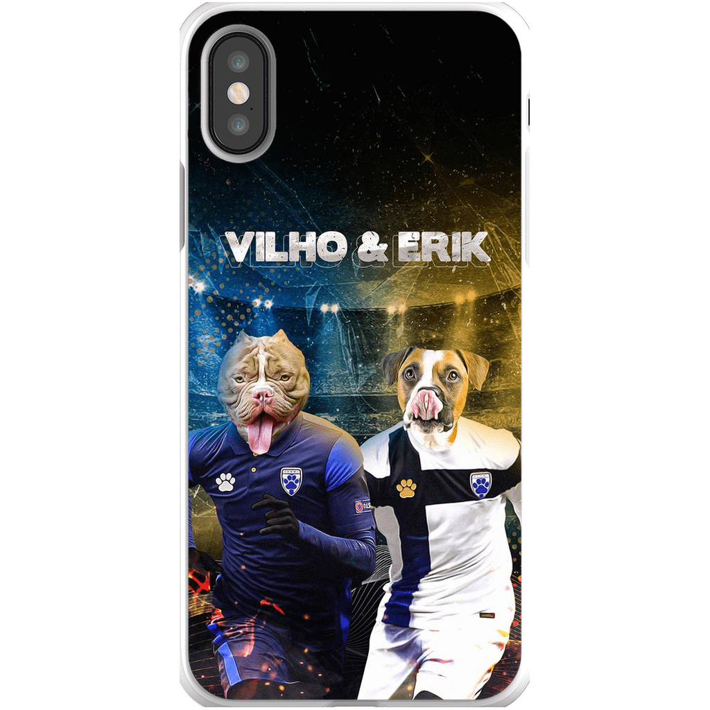 Funda personalizada para teléfono con 2 mascotas &#39;Finland Doggos&#39;