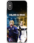 Funda personalizada para teléfono con 2 mascotas 'Finland Doggos'