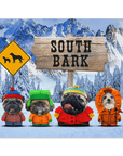 Póster personalizado para 4 mascotas 'South Bark'