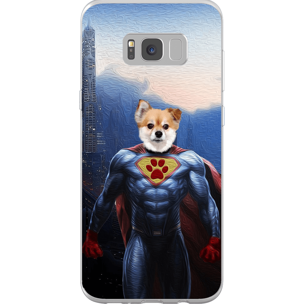 Funda personalizada para teléfono con mascota &#39;Super Dog&#39;