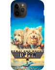 Funda personalizada para teléfono con 2 mascotas 'Top Paw'