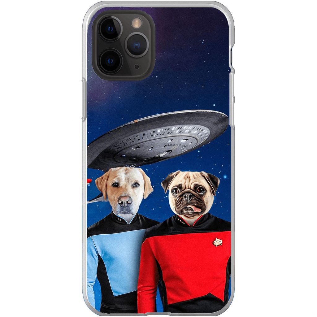 Funda personalizada para teléfono con 2 mascotas &#39;Doggo-Trek&#39;