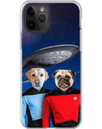 Funda personalizada para teléfono con 2 mascotas 'Doggo-Trek'