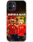 'Spain Doggos' Funda personalizada para teléfono con 2 mascotas