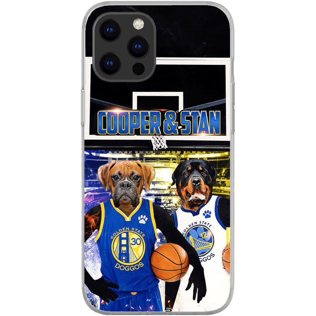 Funda personalizada para teléfono con 2 mascotas &#39;Golden State Doggos&#39;