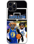 Funda personalizada para teléfono con 2 mascotas 'Golden State Doggos'