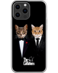 Funda personalizada para teléfono con 2 mascotas 'The Catfathers'