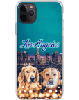 Funda personalizada para teléfono con 2 mascotas 'Doggos of Los Angeles'