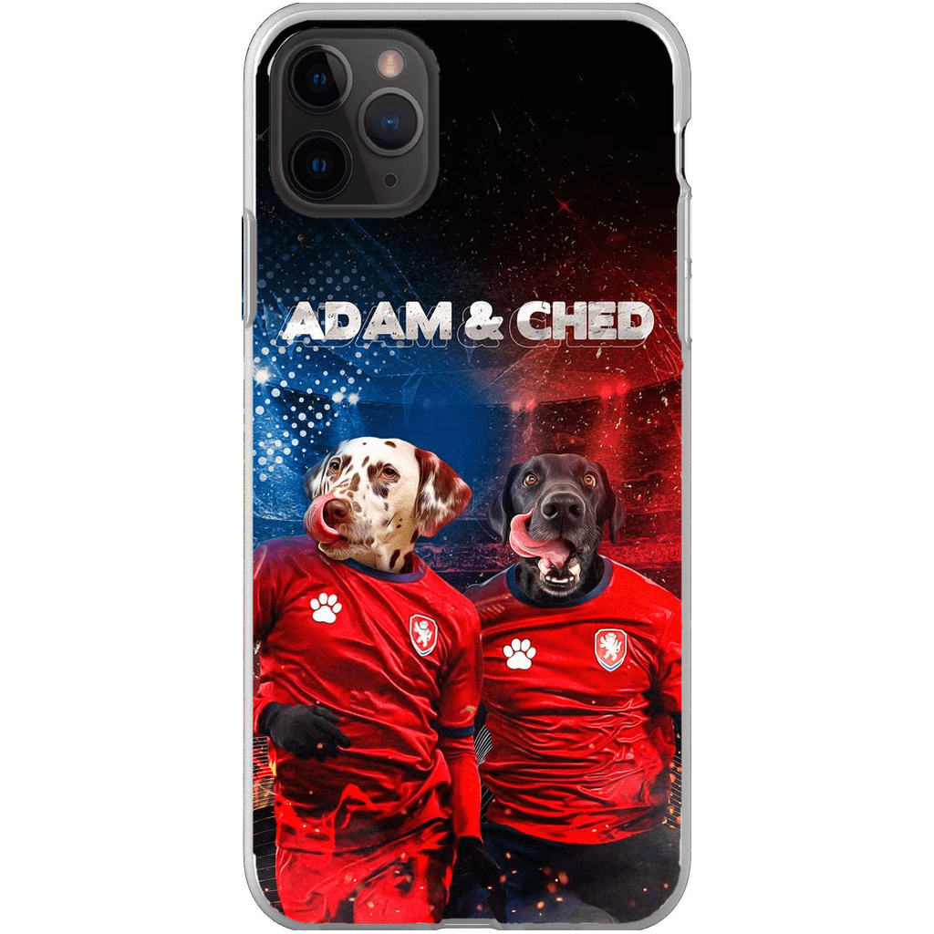 Funda personalizada para teléfono con 2 mascotas &#39;Czech Doggos&#39;