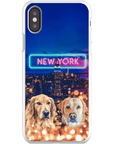 Funda personalizada para teléfono con 2 mascotas 'Doggos of New York'