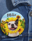 El pin personalizado del girasol