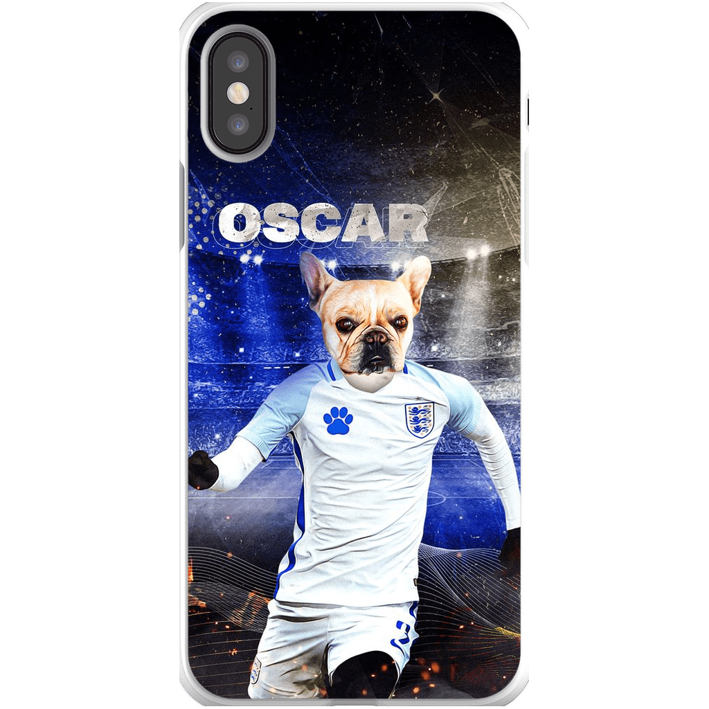 Funda para teléfono personalizada &#39;England Doggos Soccer&#39;