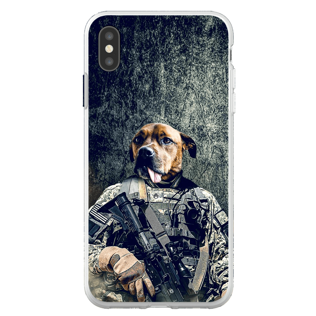 Funda para teléfono personalizada &#39;El veterano del ejército&#39;