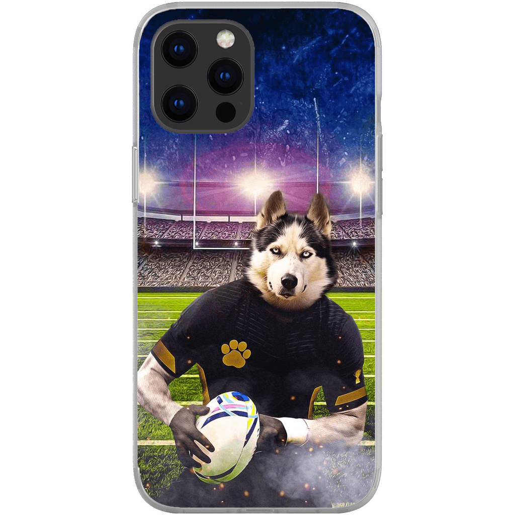 Funda para móvil personalizada &#39;El jugador de rugby&#39;