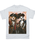 Camiseta personalizada con 3 mascotas 'Los Piratas' 