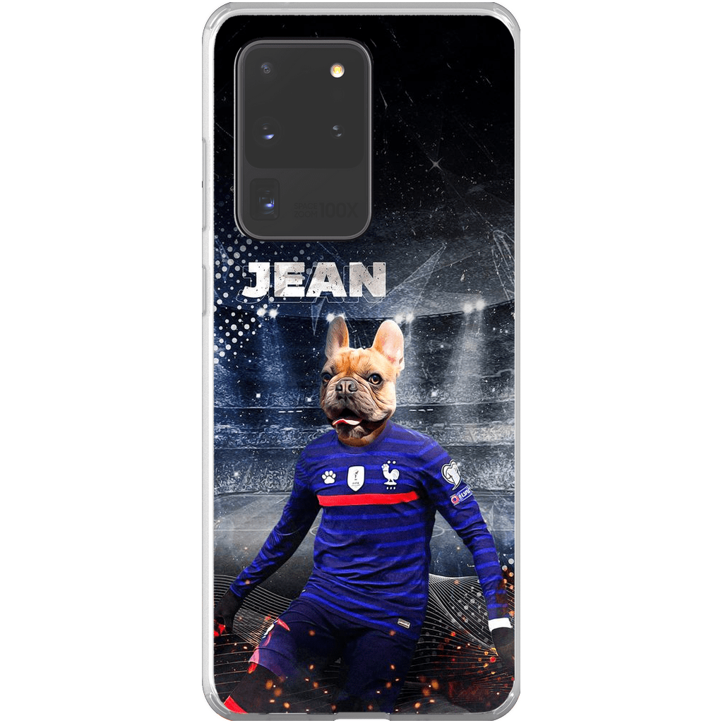 Funda para teléfono personalizada &#39;France Doggos Soccer&#39;