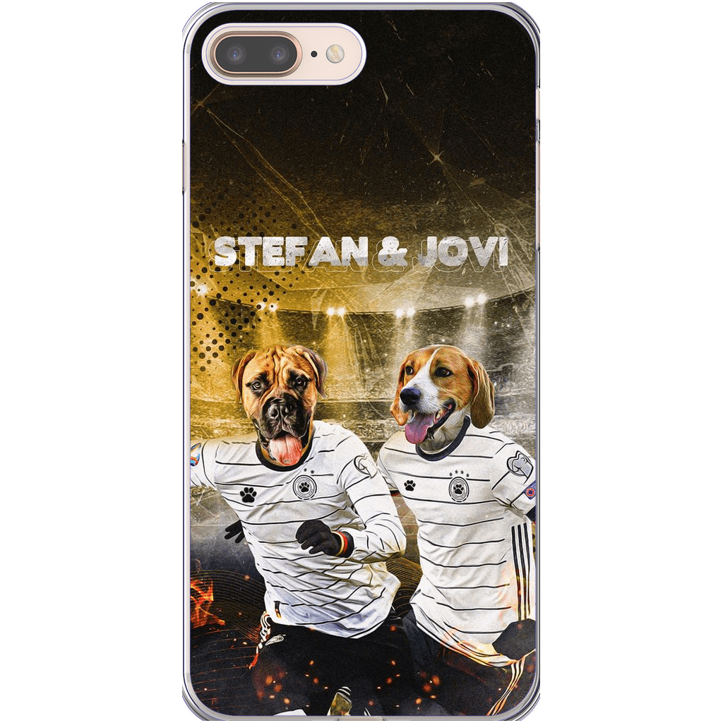 &#39;Alemania Doggos&#39; Funda personalizada para teléfono con 2 mascotas