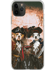 'Los Piratas' Funda personalizada para teléfono con 3 mascotas