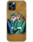 Funda personalizada para teléfono con 2 mascotas 'The Golfers'