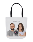 Bolsa de mano personalizada para mascotas y humanos modernos