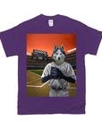 Camiseta personalizada para mascotas 'El jugador de béisbol'