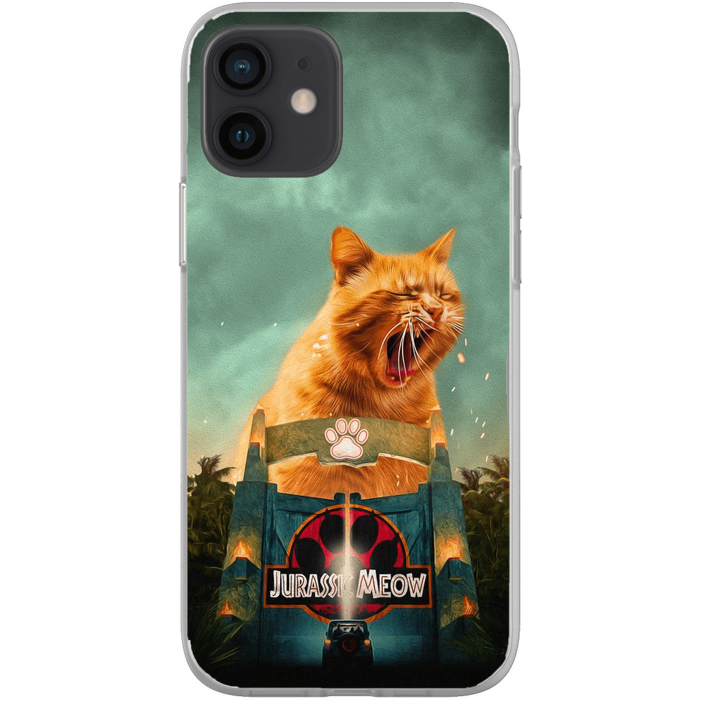 Funda para móvil personalizada &#39;Jurassic Meow&#39;