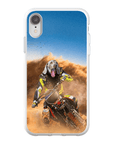 Funda para móvil personalizada 'El piloto de motocross'