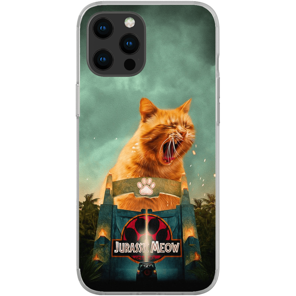 Funda para móvil personalizada &#39;Jurassic Meow&#39;