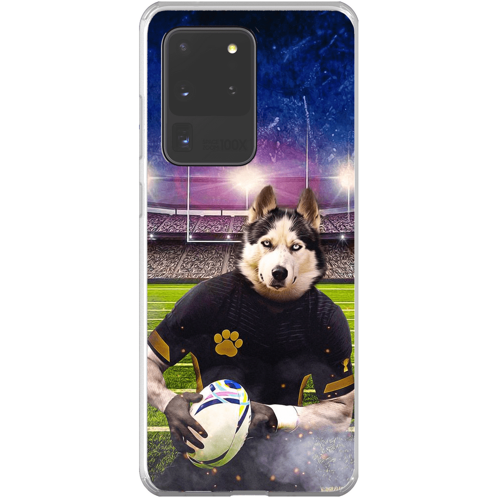 Funda para móvil personalizada &#39;El jugador de rugby&#39;