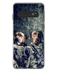 Funda personalizada para teléfono con 2 mascotas 'The Army Veterans'