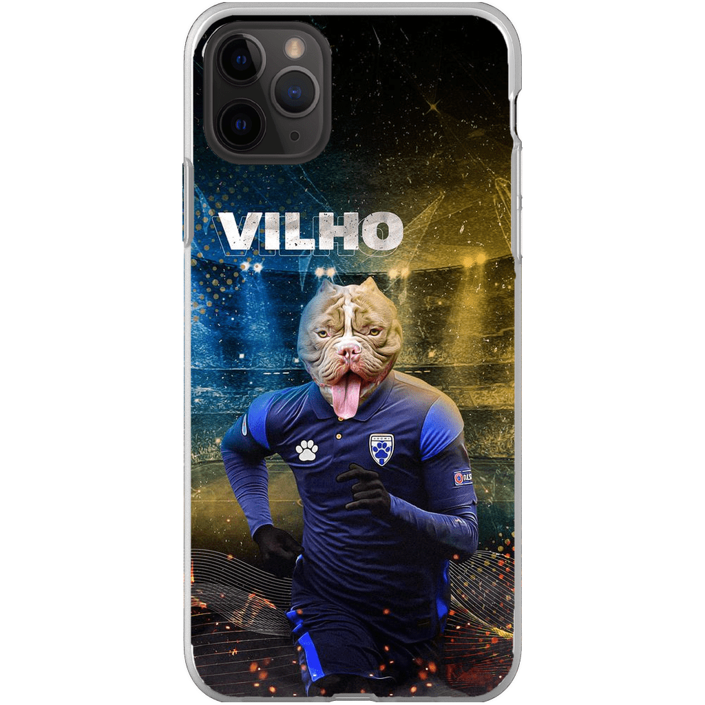 Funda para móvil personalizada &#39;Finland Doggos Soccer&#39;