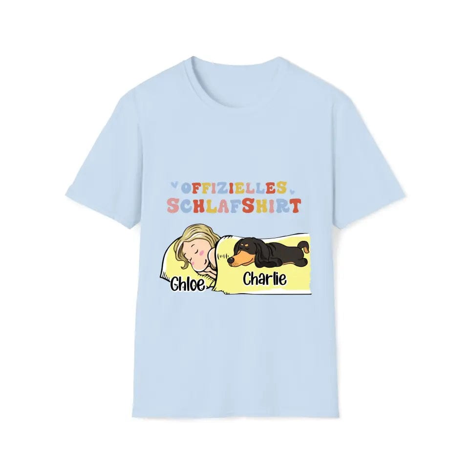 Camiseta oficial para dormir (alemana) - Mujer y 1-3 perros